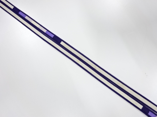 アンティーク　正絹　帯留用手組み三分紐